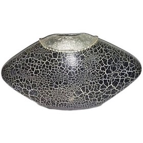 Resim Vazo Seramik Çatlatma Tekniği Siyah-33X17-Siyah 