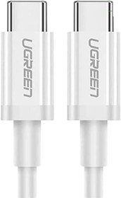 Resim Ugreen Type-C to Type-C Hızlı Şarj ve Data Kablosu, 2 Metre, Beyaz 