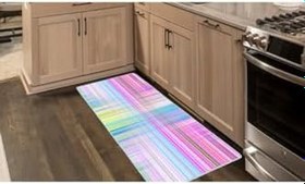 Resim Colorix Carpet Kaymaz Taban Tezgah Önü Mutfak Paspası 75x150 Cm No: 216 