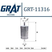 Resim GRAT 11316 YAKIT FİLTRESİ R19 R21 CLIO I LAGUNA / GOLF III PASSAT 