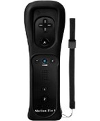 Resim Cbtx 8512 Nintendo Wii Uzaktan Denetleyici Hareketi İle Uyumlu Silikon Kılıflı 2'si 1 Arada Kablosuz Gamepad, Kayış Siyah 