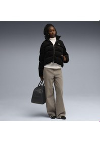Resim Puma Corduroy Puffer Jacket Kadın Yetişkin Ceket Siyah 