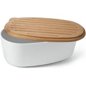 Resim Ekmek Kutusu, Kesme Tahtalı, Plastik Beyaz 