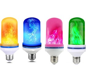 Resim Youmex Kırmızı Led Alev Işığı - Dinamik Yangın Efekti, E27 Soket, Dayanıklı Malzeme, Ev Dekorasyonu Işık Kaynağı 