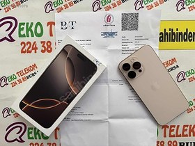 Resim Apple iPhone 16 Pro Max İkinci El TR | 256 GB | Çöl Titanyum 