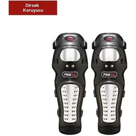 Resim Pro-x Motosiklet Koruyucu Diz Ve Dirsek Koruması Dört Parçalı Paslanmaz Çelik Sürüş Şövalyesi Ekipmanı Düşmelere Karşı Koruma Dirsek Koruyucu İki Parçalı Set Siyah 