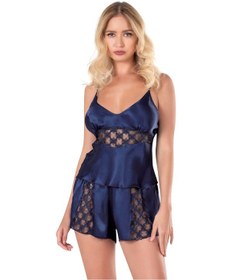 Resim Aria's Closet Aqua Saten Babydoll Şort Takımı Aqua 