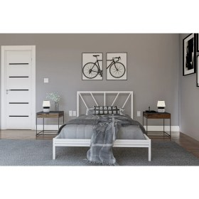 Resim Metalia Gm 228 Gözde Beyaz Dublex Tek Kişilik Karyola 90X190 