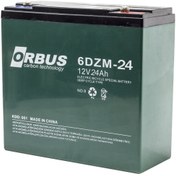 Resim Akü 12 Volt 24 Amper Orbus / Kıjo ( 180 X 76 X 167 Mm ) ( Elektrikli Bisiklet Aküsü ) 6 Dzm 24 