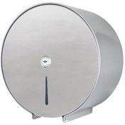 Resim Paslanmaz Çelik Mini Jumbo Tuvalet Wc Kağıdı Aparatı Gümüş 