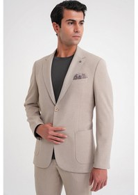 Resim Efor C 698 Ceket Regular Fit Bej-1 Casual Bej 