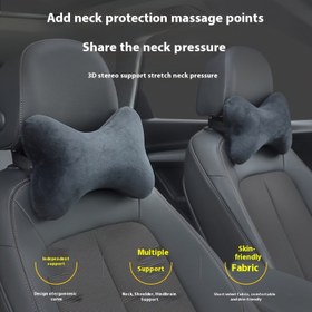 Resim Araç Başlığı - Boyun Yastığı, Araç Koltuğu Yastığı, Yumuşak Konfor Malzemesi, Nefes Alabilen Boyun Desteği ve Ergonomik Uygunluk, for Audi, for Mercedes-Benz, for VOLKSWAGEN, for Ford, için uygun, Modern Tam Sezon Kullanımı 