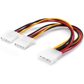 Resim aogo Molex Splitter Kablo 4 Pin Molex Güç Uzatma Kablosu Molex Power Çoklayıcı 4pin Erkek Çift 4pin Dişi 