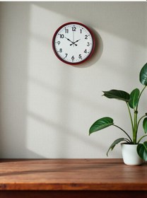 Resim 36 Cm Standart Kırmızı Duvar Saati Diğer 