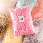 Resim 20g Raffia Hediye Kutusu Dolgu - Canlı Gökkuşağı Renkleri (Açık Mavi, Pembe, Beyaz, Sarı, Gri) - Doğum Günü, Düğün ve Nedime Hediyeleri için Yaratıcı Kağıt Dolgu Çimi! 