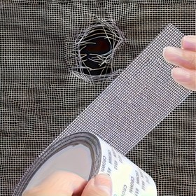 Resim Su geçirmez ekran yama bantı, Kendinden yapışkanlı Anti-Böcek Ağ Tamir Bantı, Kapı/Pardesü Ekranları için Güçlü Yapıştırıcı, Plastik Yüzey Önerisi ile Diğer Malzeme, 200.0cm Uzunluk 