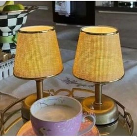 Resim Mylights Minik Pilli Abajur Gece Lambası Ledli Pilli Abajur Masa Lambası 