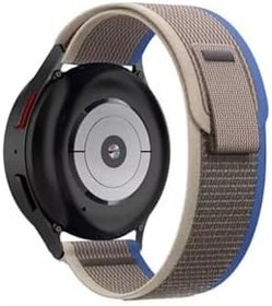 Resim Samsung Galaxy Watch 6 40 mm ile Uyumlu Kordon 20 mm Trail Loop Kayış Mavi Gri 