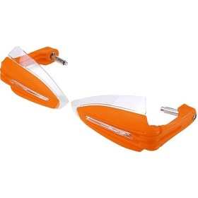 Resim Padalink Off-road Motosiklet Koruyucu El Koruyucuları Led Gündüz Işığı Ve Sinyal Lambasıyla Sağlam Abs Çelik Turuncu, Çift Adet 
