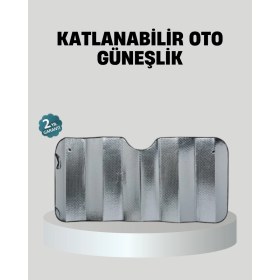 Resim Erbar Araba Güneşliği Alüminyum Yansıtıcı Yüzeyle Etkili Isı Koruması - M798R775-K19798 