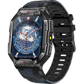Resim ZCWATCH V0623 Outdoor Military Bt Call, Pusula, Spor Sağlık, 1 ATM Profesyonel Akıllı Saat 