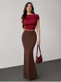 Resim CNG MODA Büyük Beden Şık Toparlayıcı Tesettür Balık Etek 