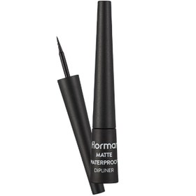 Resim Flormar Matte Waterproof Dipliner - Mat Eyeliner Black 2.5ml 
