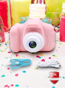 Resim UCUZTEKNO Çocuklar İçin Özel Tasarlanmış 1080 HD Dijital Fotoğraf Makinesi 