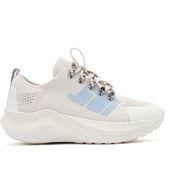 Resim Derimod Zero Kadın Gri Kalın Tabanlı Bağcıklı Kumaş Sneaker 25SFD43166F 