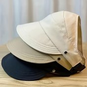 Resim Nefes alabilen polyester ayarlanabilir at kuyruğu kapağı - Bisiklet Yürüyüş için hafif katlanabilir geniş kenar, hızlı kuruyan, sadece elde yıkanabilir, ilkbahar/sonbahar dış mekan spor şapkası, güvenli fit kapağı, güvenli fit kapağı 
