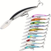 Resim 1 adet Premium Minnow Balıkçılık Yemi - TPE Malzeme, Gerçekçi Balık Tasarımı ve Üçlü Kanca, Çeşitli Renkler - Tatlısu ve Tuzlu Su Balıkçılığı için Mükemmel 