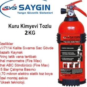 Resim Saygın Yangın 2 kg Kkt(Kuru Kim.toz)Ysc %40'lık Map 