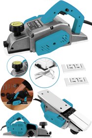 Resim Schatz 800W Sjs Metal Şanzıman Bakır Sargı Motor Çift Bıçaklı Planya Rende Makinesi Mavi + 2 Uç 