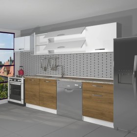 Resim Decoraktiv Elite 280Y MDF Hazır Mutfak Dolabı - Tezgah Dahil - Pera - Beyaz 