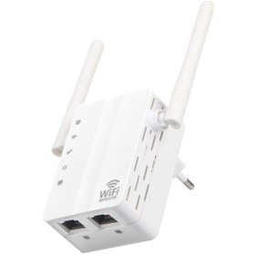 Resim 300mbps Wifi Genişletici, İki Ağ Portu, Kablosuz Sinyal Güçlendirici, Ev/ofis İçin, 220v Avrupa Standartı Wd-r610u 
