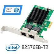 Resim Open Smart 2 Port Intel 82576EB-T2 1GbE Ethernet Kart - OPS7239NT 