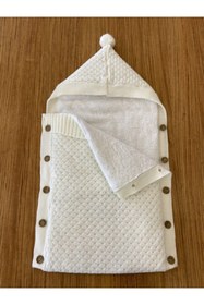 Resim Minnoş Bebe Kabartma Desen Triko Kundak Battaniye 