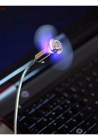 Resim Sl-uf02 Aç/kapa Düğmeli Usb Vantilatör - Akrobat Usb Fan Led Işık 