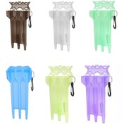 Resim Anahtarlık ile Dayanıklı Plastik Dart Kutusu - Şeffaf, 7mm'ye Kadar Yumuşak Uçlar & Oklar İçin Uygun - Hafif & Taşınabilir Dart Aksesuarı 