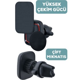 Resim mimtec Araç Tutacağı Manyetik Evrensel Tüm Cihazlarla Uyumlu Araç Tutucu 