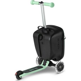 Resim Micro Ride On Luggage Junior Scooter Bagaj Çanta Mint Yeşil 