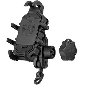 Resim Mufunye Motosiklet Telefon Tutucu Tutucu Motosiklet Cep Telefonu Tutucu Hırsızlığa Karşı 360 Dönebilen Motosiklet Dikiz Aynası Tutucu 