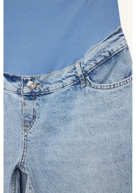Resim Defacto Straıght Fıt Beli Lastikli Bilek Boy Jean Yıkamalı Hamile Pantolon H2077ax26smnm39 