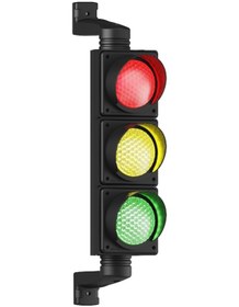 Resim Mesan Ø100mm Ledli Üçlü Trafik Lambası 12-24vdc Ms 8033.1.3.2.12-24vdc 