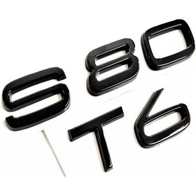 Resim Volvo S80 Ve T6 Piano Black Bagaj Yazısı Seti 2'li 3m 3d Abs 