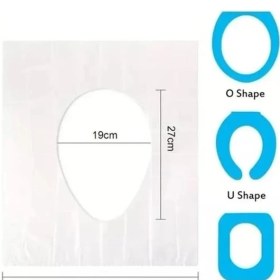 Resim AyrStore Tek Kullanımlık Hijyenik Klozet Kapağı Örtüsü - 50 Adet, Seyahat Için Ideal 