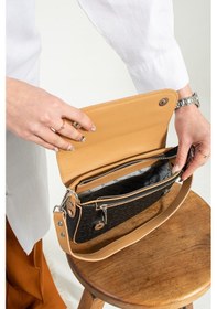 Resim Just Polo Yeni Sezon Gofraj 5 Gözlü Kadın Çapraz Omuz Çantası 23x14cm Pbu1033 Siyah Taba Siyah - Taba 