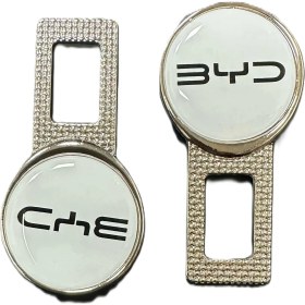 Resim Byd Logolu Ses Susturucu Metal 2 Adet Siyah 