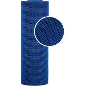 Resim TBM Plastik Kaydırmaz Mavi Yıldız Paspas EN:90cm 90 x 200 cm 