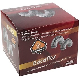 Resim Bacamatik için Bacaflex Aspiratör Baca Borusu 127 mm 2 mt 